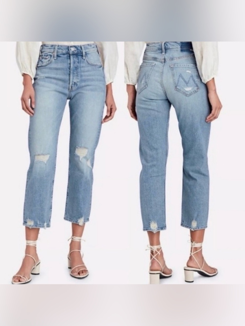 Women’s Mother Superior The Tomcat cropped jeans the confession sz 28 high rise